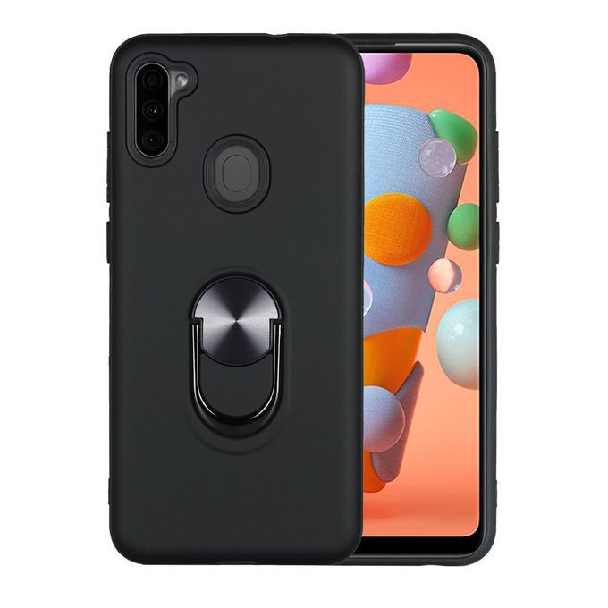 Hoesje Geschikt Voor Samsung Galaxy A11 hoesje Shockproof Armor case - back cover – TPU – Zwart