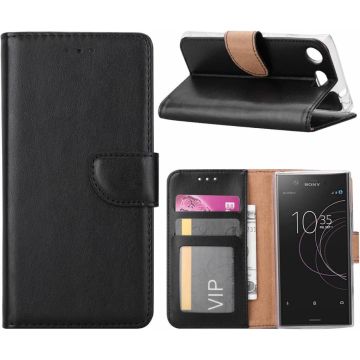 Sony Xperia XZ1 Compact Portemonnee hoesje / book case Zwart