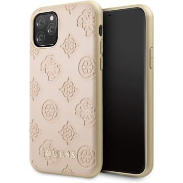Apple iPhone 11 Pro Max Roze Guess Backcover hoesje 4G Peony - PU Leather - GUHCN65PELLP