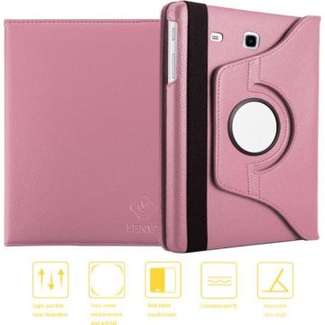 360º Draaibaar hoes Samsung Galaxy Tab E 9.6 (T560) - Rose Goud