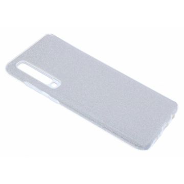 Ntech Samsung Galaxy A70/A70s Glitter TPU Back Cover Hoesje - Zilver