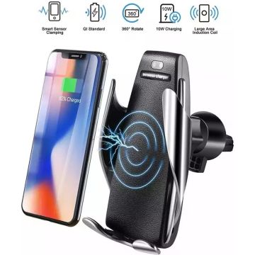 Smart Sensor Universele Telefoonhouder voor alle Smartphones & Met Wireless Charger & USB Type-C Kabel