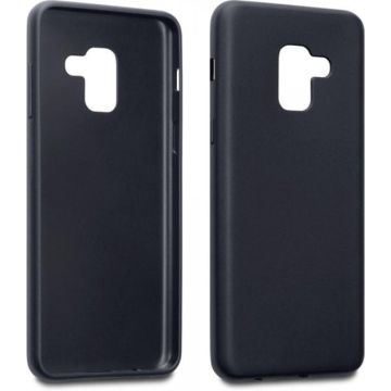 Hoesje voor Samsung Galaxy A8 (2018), gel case, mat zwart