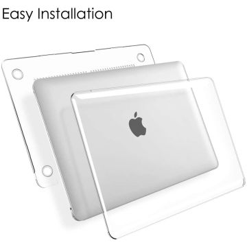 Macbook Air Hoes - Macbook Air case / Macbook Air hoes Transparant hardcover 2020 A2179 - A2337 M1 - Transparant - Ntech