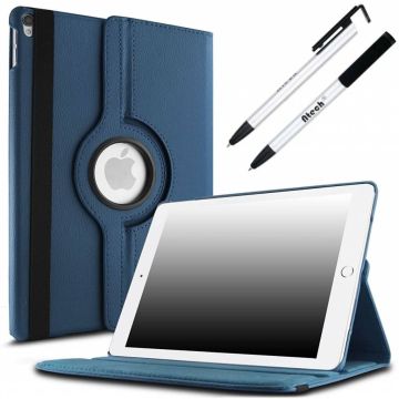 Apple iPad Pro 10.5 (2017) hoesje 360 Rotating hoesje Case + 4 in 1 Styuls Donker Blauw