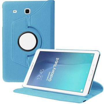 Samsung Galaxy Tab E 9.6 inch SM - T560 / T561 Tablet Case met 360° draaistand cover hoesje - Blauw