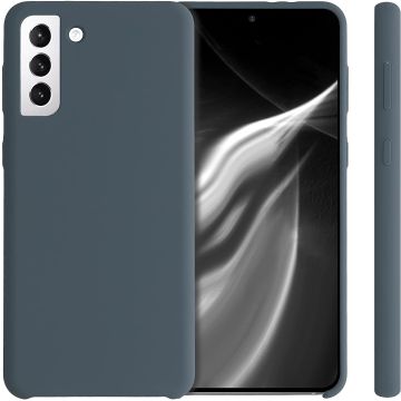 Samsung S21 Ultra hoesje - S21 Ultra hoesje Dark Grijs - Samsung Galaxy S21 Ultra hoesje Nano Liquid siliconen Backcover- hoesje Samsung S21 Ultra