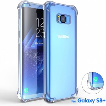 Shock Proof (Drop Cushion) Case met TPU Soft Frame hoesje voor Samsung Galaxy S8+ (Plus) Transparant Doorzichtig
