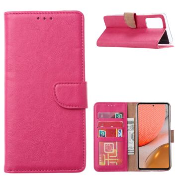 Samsung A72 hoesje bookcase Pink - Samsung galaxy A72 5G portemonnee book case hoes cover