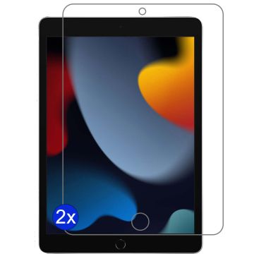Screenprotector Geschikt voor iPad 2021 (10.2 inch - 9e generatie) Tempered Glass Gehard glas - 2 PACK