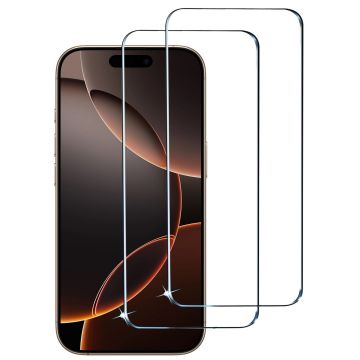 Tempered glass Geschikt voor iPhone 16 Pro Screenprotectors - Beschermglas - Glasplaatje - 2 Stuks