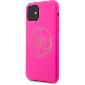Apple iPhone 11 Guess Fuschia Backcover hoesje GUHCN61LS4GFU - TPU - Silicone