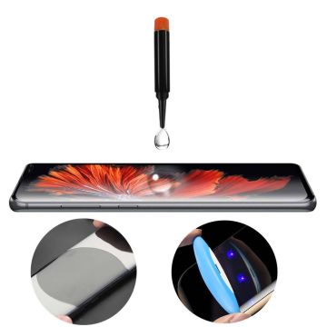 Samsung Galaxy S10+ Plus UV liquid Curved Tempered Glass full cover met UV lampje