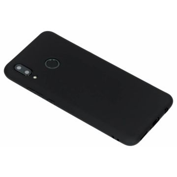Huawei P Smart+ (Plus) Zwart TPU Silicone Hoesje