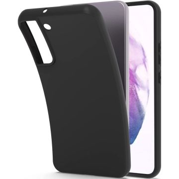 Samsung S22 Siliconen Hoesje Back Cover Zwart - Back Cover hoesje Samsung Galaxy S22 - Samsung S22 hoesje Siliconen cover