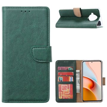 Xiaomi Redmi Note 9 Pro Hoesje wallet case cover met Pasjeshouder - Groen
