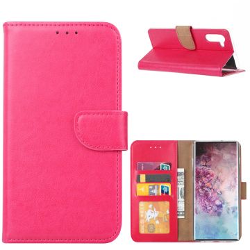 Ntech Samsung Galaxy Note 10 Portemonnee / Booktype hoesje - Pink/Roze