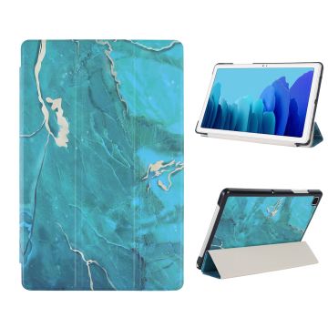 iPad Hoes 2017 - iPad 2018 Hoes Marmer Groen 9.7 Inch - iPad 2018 Hoes 9.7 - iPad 2017 Hoes smart cover Trifold - Ntech