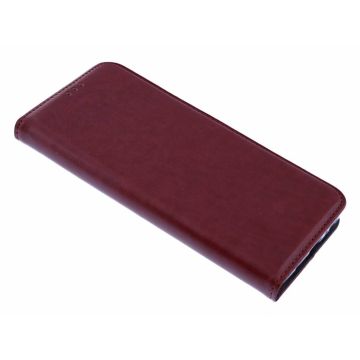 Samsung Galaxy S9 Luxe TPU / PU Leder Flip Cover met Pasjes houder & Magneetsluiting Bordeaux