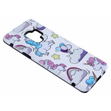 Samsung Galaxy S9 Schattig Eenhoorn Design 3D Dual Layer Back Cover