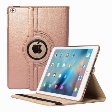 Hoes geschikt voor iPad 2021 / 2020 / 2019 (9e/8e/7e Generatie / 10.2 inch) 10.2" 360° draaibare Hoes - Rosegoud