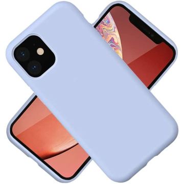 Nano Hoesje siliconen Backcover - Soft TPU case Geschikt voor iPhone 12 Pro Max (6.7 inch) - Lich Blauw
