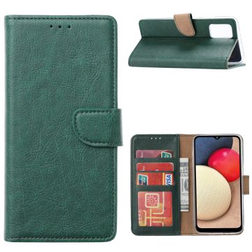 Samsung Galaxy A02s Hoesje - Samsung A02s bookcase wallet case - Groen