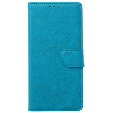 Hoesje Geschikt voor iPhone 15 Plus hoesje bookcase met 2x screenprotector – Blauw