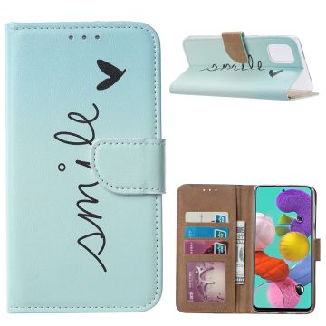 Samsung Galaxy A51 Portemonnee/Boek Hoesje - Smile Design