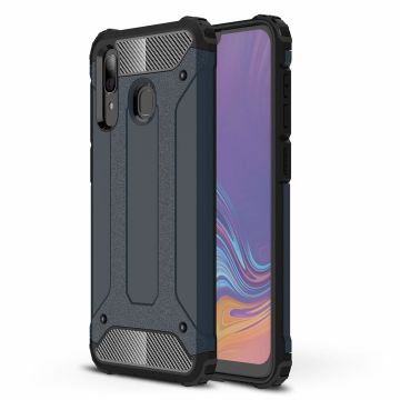 Ntech Samsung Galaxy A30 Hybrid Armor Hoesje - Blauw