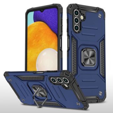 oTronica Backcover voor Samsung Galaxy A13 5G / A04s Hoesje – Met auto mount - Blauw