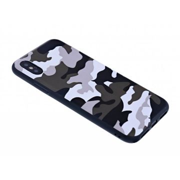 - iPhone X / Xs Luxe Camouflage Back Cover Snow
