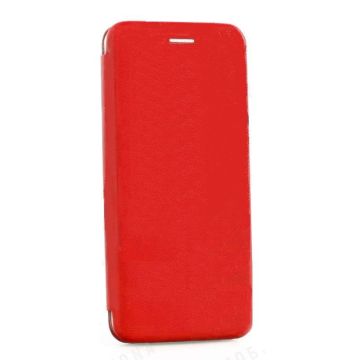 Ntech Samsung Galaxy S10 Luxe Rood TPU / Kunststof Flip Cover met Magneetsluiting
