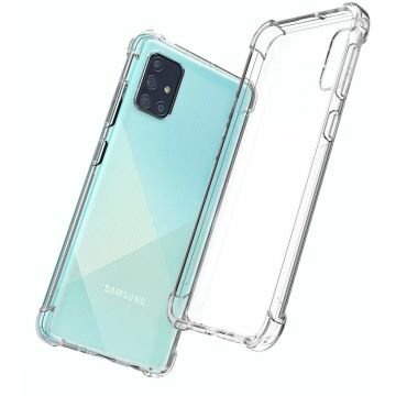 Samsung Galaxy A71 Anti Shock Back hoesje - Transparant