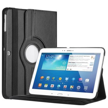 Samsung Galaxy Tab 4 10.1 T530 / T533 VE Tablet draaibare case cover hoesje Zwart