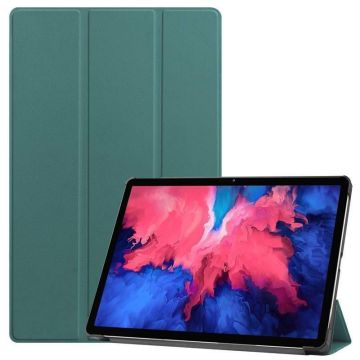 Lenovo Tab P11 Plus hoes - Lenovo Tab P11 Plus bookcase Donker Groen - Trifold tablethoes smart cover - hoes lenovo tab P11 Plus - Ntech