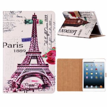 iPad 9.7 inch (2018) / (2017) Eiffeltoren 1889 Design Booktype Kunstleer Hoesje