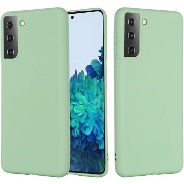 Samsung S21 Plus hoesje - S21 Plus hoesje Licht Groen - Samsung Galaxy S21 Plus hoesje Nano Liquid siliconen Backcover- hoesje Samsung S21 Plus