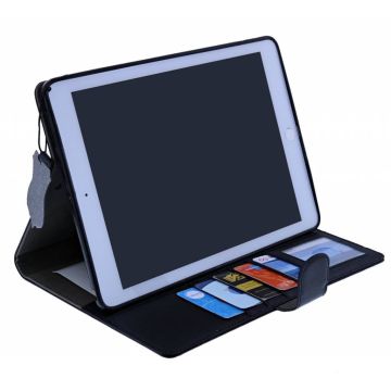 Premium Luxe hoesje voor iPad Air 2 Folio Cover hoesje Zwart