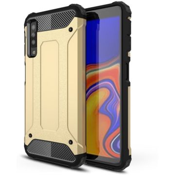 Armor Hybrid Samsung Galaxy A7 (2018) Hoesje - Goud