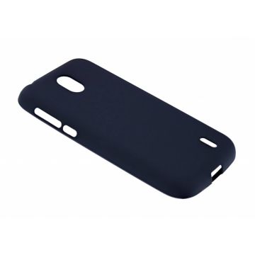 Nokia 1 Case Zwart TPU Hoesje Matte Finish Slim Profile