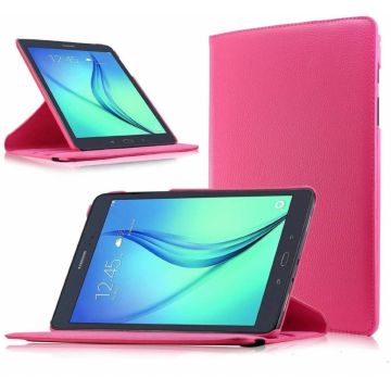 Samsung Galaxy Tab A 9,7 inch SM-T550 Tablet Case met 360ﾰ draaistand cover hoesje - Pink - Roze