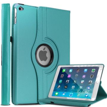 Apple iPad Air 2 Case, 360 graden draaibare Hoes, Cover - Licht Blauw