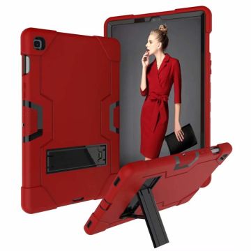 Ntech Armor Kickstand Hoesje Samsung Galaxy Tab S5e T720 - Rood