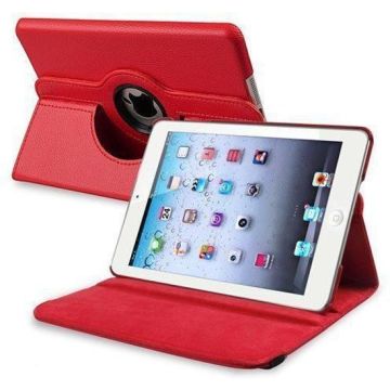 iPad Mini 2 hoesje Multi-stand Case 360 graden draaibare Beschermhoes Rood