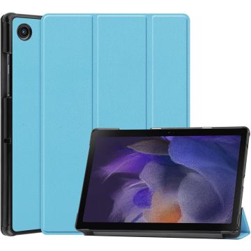 Hoes geschikt voor Samsung Galaxy Tab A8 – Samsung tab A8 (2021 / 2022) Trifold tablet hoes - Licht Blauw