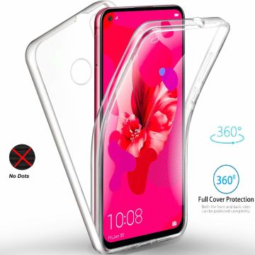 Ntech 360° Hoesje 2 in 1 Case - Huawei P20 lite 2019 Transparant