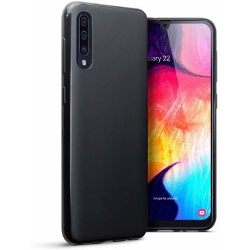Hoesje Silicone Hoesje Flexible & Scratch Resistent TPU Case Samsung Galaxy A50s/A30s - Zwart