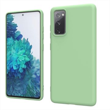 Samsung S20 fe hoesje - S20 fe hoesje Groen - Samsung Galaxy S20 fe hoesje Nano Liquid siliconen Backcover- hoesje Samsung S20 fe