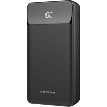 Xssive powerbank 30.000 Mah 3x USB Poorten - Zwart - Geschikt voor iPhone - Samsung - Huawei -OPPO - Xiaomi door: First Service & Solutions